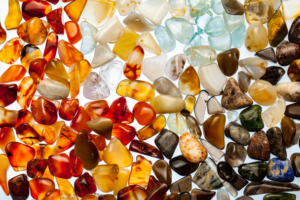 collection of semi-precious stones - Foto, Bild