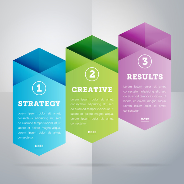 Infographics business concept of strage template. - Vector, Imagen