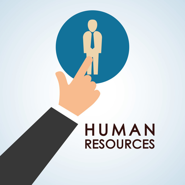 Diseño de recursos humanos. icono de la gente. concepto de empleado
 - Vector, Imagen