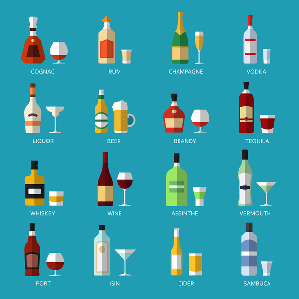 Vektorové alkohol seznam - Vektor, obrázek