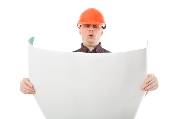 Portrait of construction builder - Foto, afbeelding