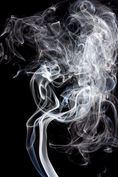 Smoke, black background - Photo, Image
