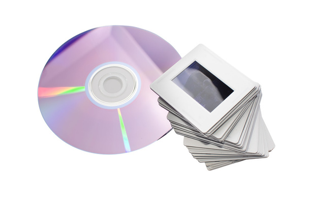 古いスライド、新しい dvd: 2 つのイメージのアーカイブ システム - 写真・画像