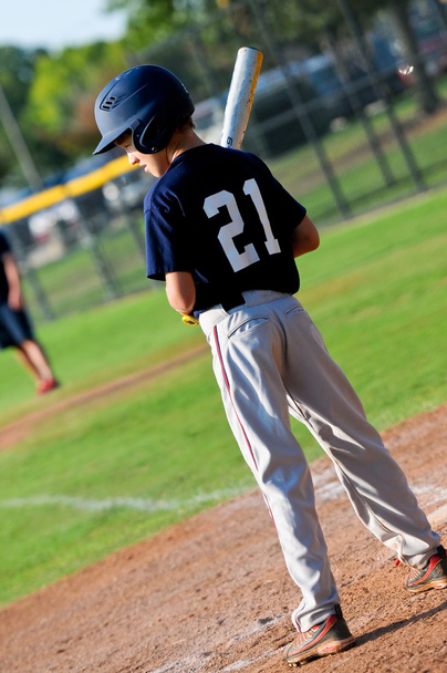 Youth little league baseball batter. - Φωτογραφία, εικόνα