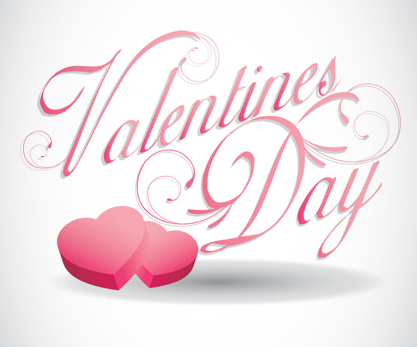 vector image of valentines day card. - Vektor, Bild