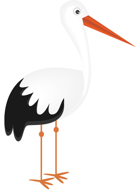 illustration of a stork. - Vector, imagen