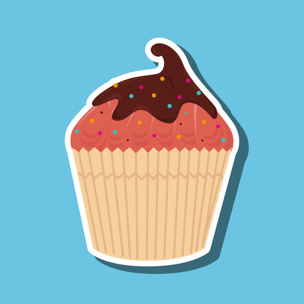 sweet cakes design - Вектор,изображение