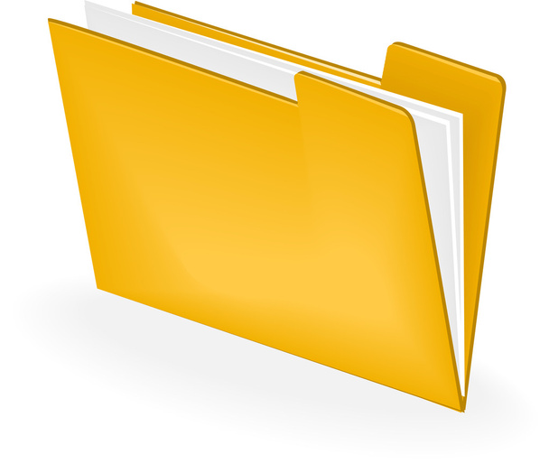 illustration of a file folder. - Διάνυσμα, εικόνα
