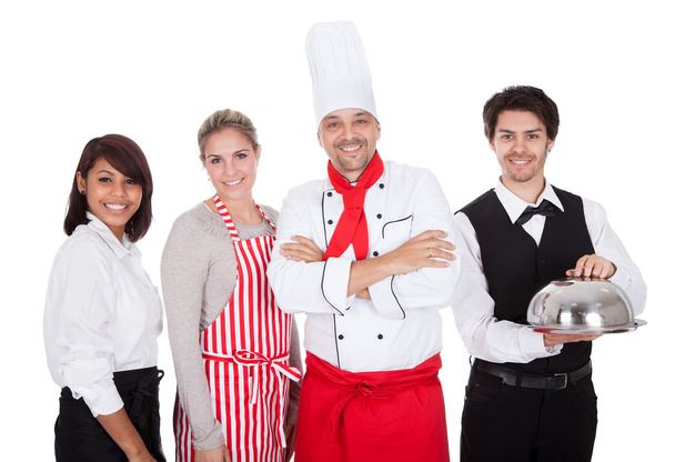 Група кухарів та офіціантів
 - Фото, зображення