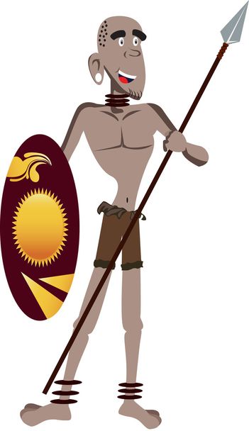 vector of a tribal person. - Vector, Image