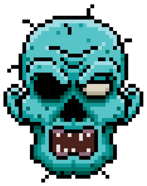 Zombie face character - ベクター画像