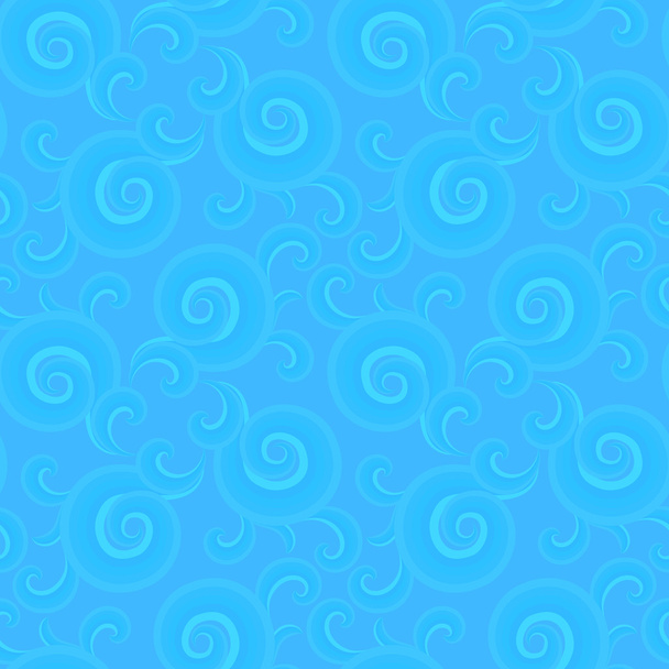 Vector seamless pattern with curls and swirls - Vector, afbeelding
