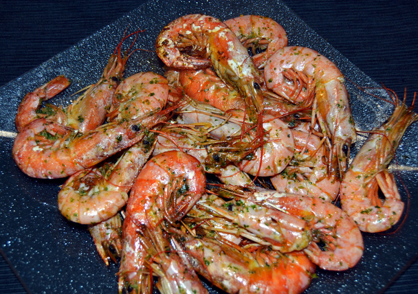 Crevettes grillées
 - Photo, image