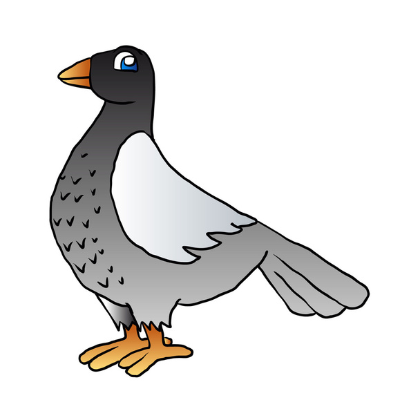 мультфільм pigeon.vector ілюстрація
 - Вектор, зображення