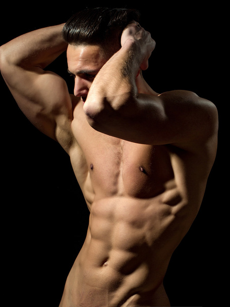 セクシーな筋肉の男性 - 写真・画像