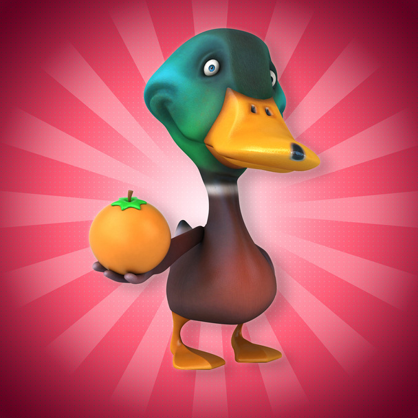 fun cartoon Duck  - Foto, Bild