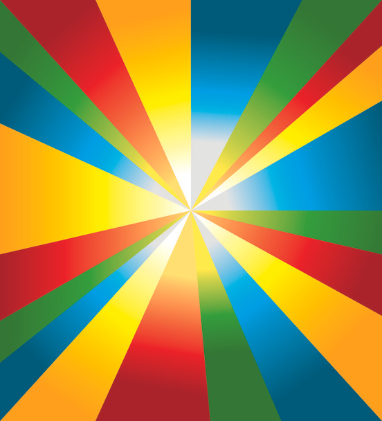 赤、青、黄色、緑の線、デジタル ベクトル画像と色の抽象的な背景 - ベクター画像