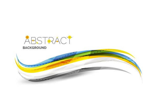 Rayas de colores composición de onda, plantilla de negocio
 - Vector, imagen