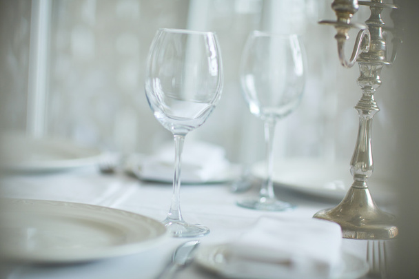Decorated feast table in restaurant - Zdjęcie, obraz
