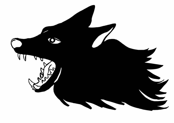 オオカミのうなり声のイメージ - 写真・画像