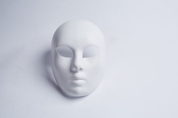white Venetian mask - Foto, Imagem