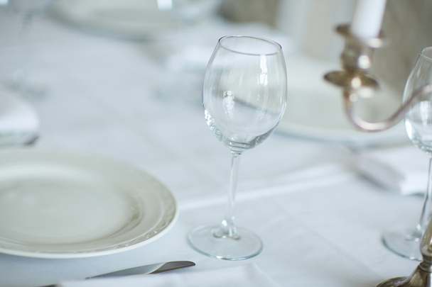 Decorated feast table in restaurant - Foto, Imagen