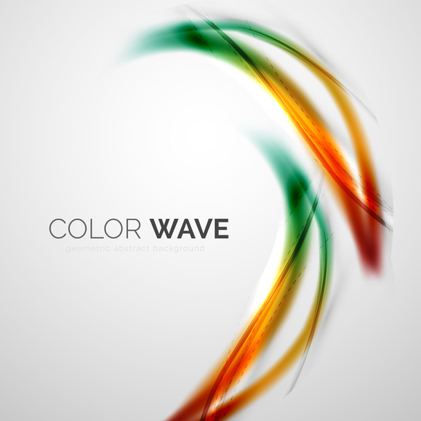 Fényes színes hullám - Vektor, kép