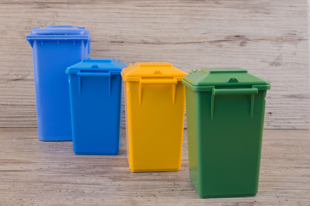 Set of recycle garbage bins - Photo, Image