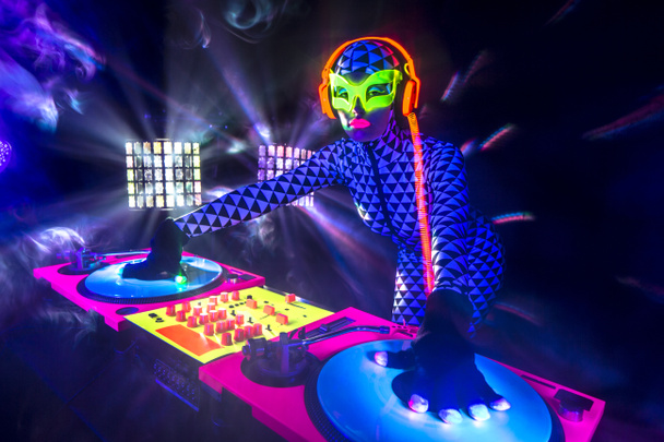 sexy néon uv lueur DJ
 - Photo, image