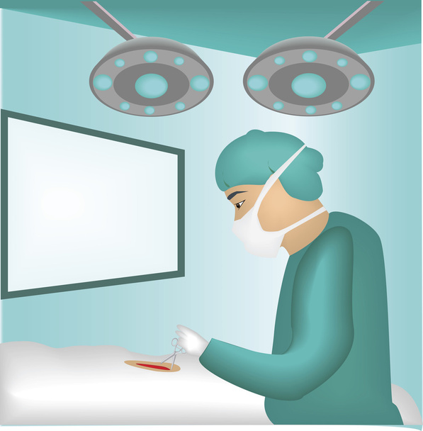 vector image of a surgeon. - Vector, Image