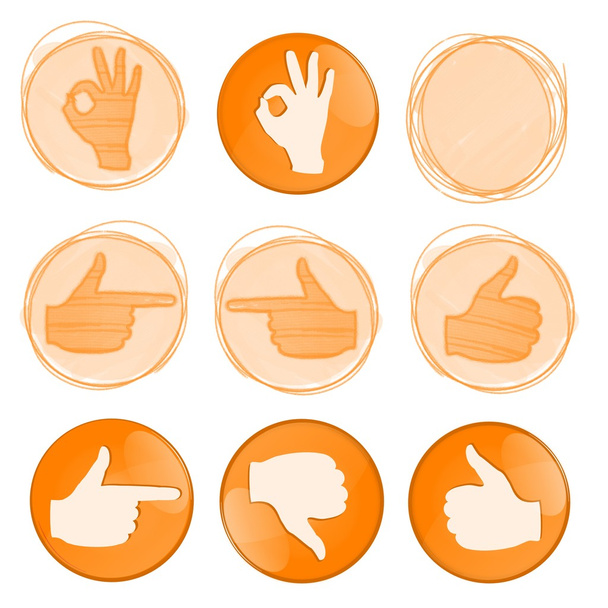 Iconos con gestos
 - Foto, imagen