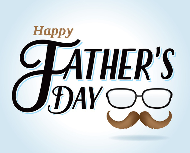 Happy Father's Day Illustration - Vector, afbeelding