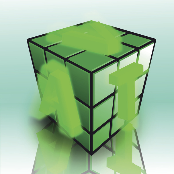 Rubix κύβος διάνυσμα - Διάνυσμα, εικόνα