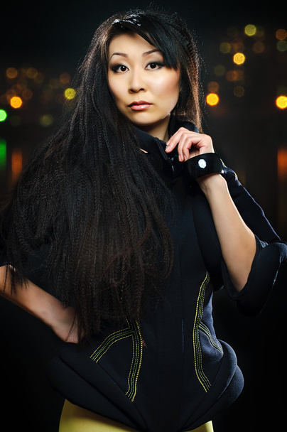 Brunette asian model - Fotó, kép