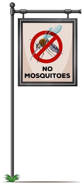 Ніяких знаків комарів на полюсі
 - Вектор, зображення
