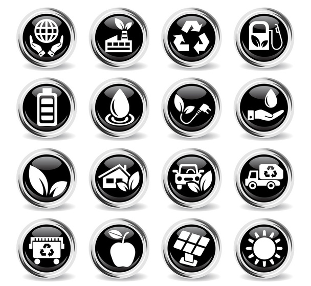 Sada ikon alternativní energie - Vektor, obrázek