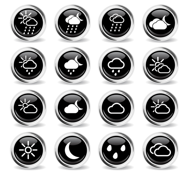 Weather simply icons - Vector, Image