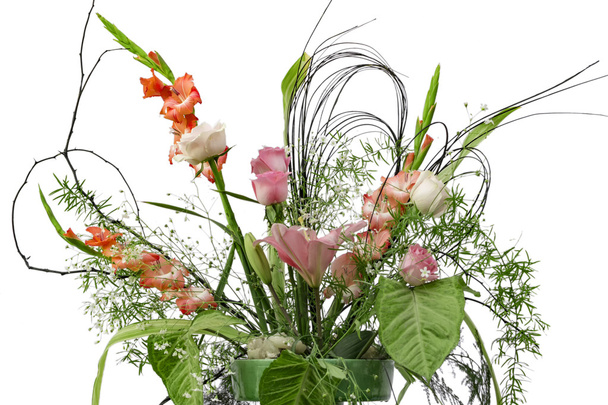 Mixed flowers in vase - Photo, Image