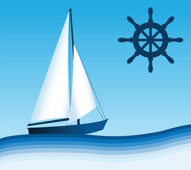 Barcos y siluetas de barcos
 - Vector, imagen