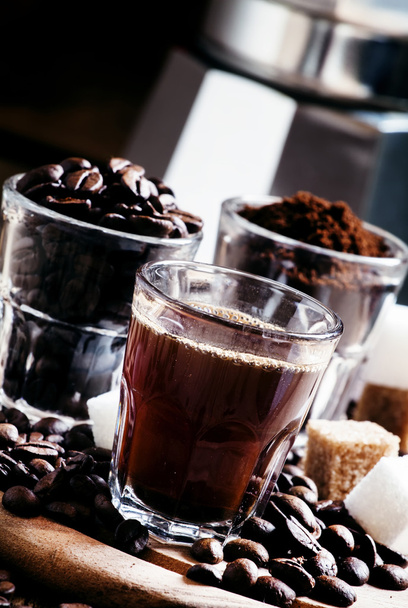 Three types of coffee - Photo, image