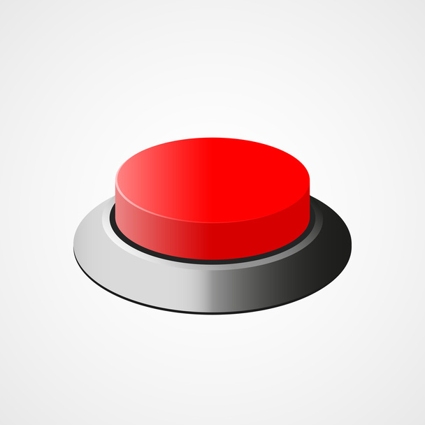 Red web button - Vector, Image
