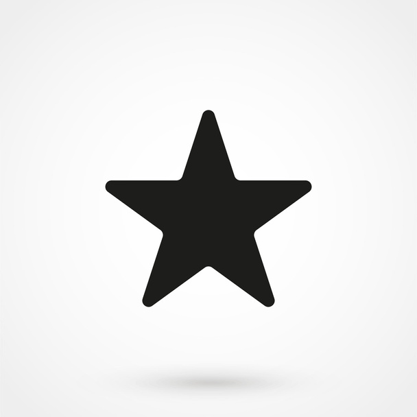 Black star icon vector - Vector, Image
