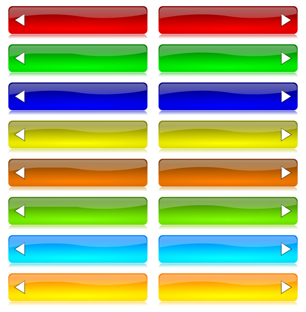 Colored bar set with arrow - Photo, Image