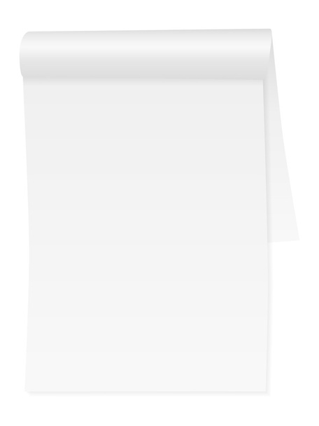 Notepad on white - Vetor, Imagem
