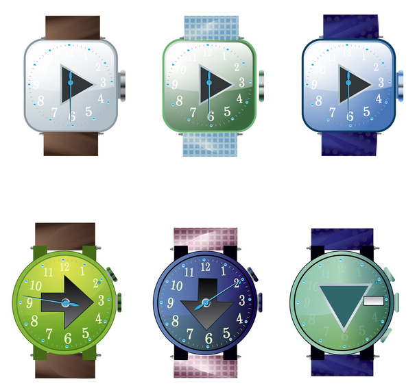 vector watch buttons - Vecteur, image