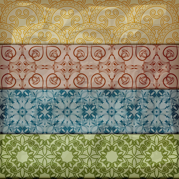 vector seamless retro pattern, vintage l style, - Vector, Image