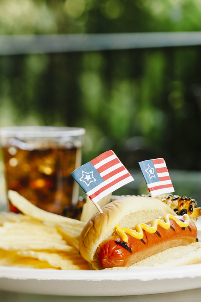 Patriotic Hot Dogs - Foto, Bild