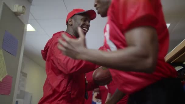 football team celebrate a victory - Footage, Video