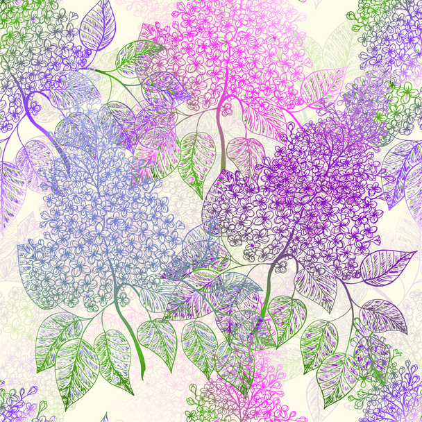 Beautiful Lilac flowers. - Vector, Image