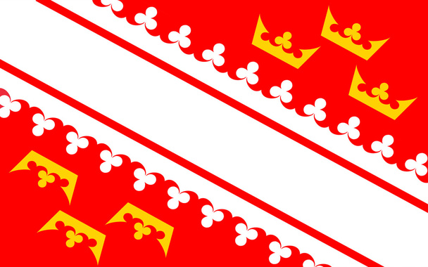 Flaga Alzacji, Francja - Zdjęcie, obraz
